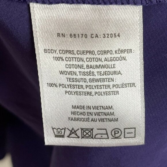 Anthropologie Postmark High‎ Low Peplum Purple Short Sleeve Blouse Size XS - Picture 5 of 5